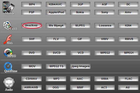 step2: Convert SVCD to XVID