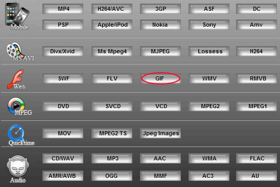 step2: Convert PSP to GIF